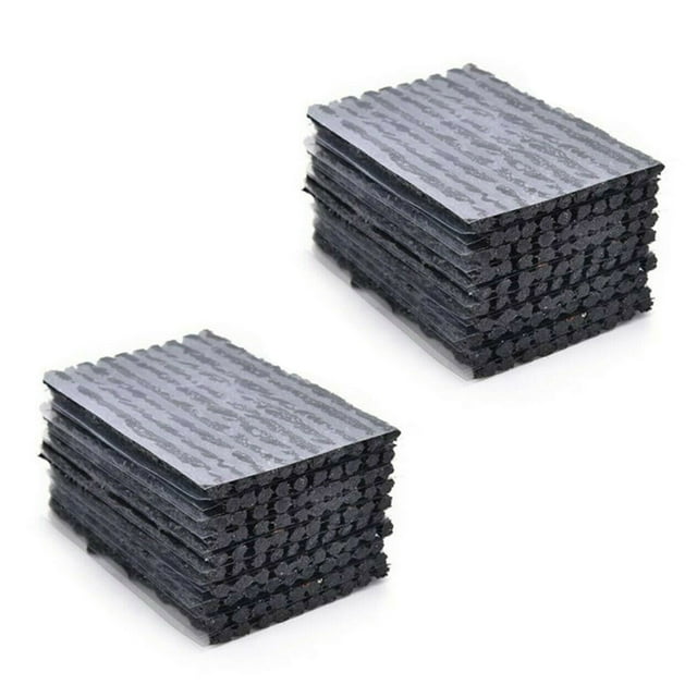 100 Piezas de Neumático de Bicicleta de Coche Sin Cámara Tira de Sellado Tapón de Reparación de Pinchazos de Neumático Tiras de Sello Kit de Recuperación