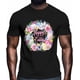 thumbnail image 2 of Camisetas gráficas casuales de manga corta para hombre con diseño de flor, huevo de Pascua y mariposa, 2 of 8