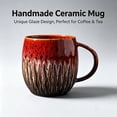 thumbnail image 4 of AUNVITO Ceramic 600ml Large Capacity Breakfast Cup, Rustic Style Coffee Mug, High-Quality Morning Beverage Holder, 4 of 5