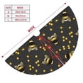 thumbnail image 3 of Sikiie Bumblebee 30-48 inches {designName} Print Christmas Tree Skirt Snowman Xmas Tree Skirt with Edge Christmas Decorations for Holiday Party30", 3 of 7