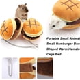 thumbnail image 2 of RYRDWP Portable Small Animal Small Hamburger Bun Cage Bed, 2 of 5