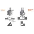 thumbnail image 5 of Herramienta Amana 45792-M Ranura en V 90 grados. Plegado para paneles de material compuesto de aluminio (ACM) como Alucobond Dibond Punta de 0,090 Ancho de corte x 3/8 CH x 1/2 D x 6 mm Broca fresador, 5 of 5