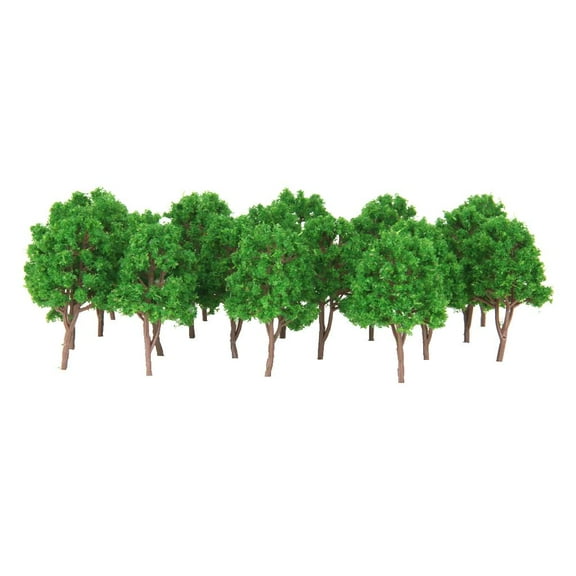 20pcs 0 Scale Train Layout Model Trees Garden Street Scenery Landscape Diorama