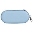 thumbnail image 2 of Light Blue Glasses Case, Eyeglasses & Sunglasses Organizer with Clip Zipper Closure for Travel Storage Box, 7In, 1Pcs, 2 of 9