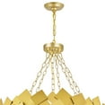 thumbnail image 4 of CWI Lighting Panache 10 Light Down Contemporary Metal Chandelier in Gold, 4 of 6