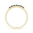 thumbnail image 2 of Angara Natural 0.35 Ct. Blue Sapphire Non Eternity Wedding Band in 14K Yellow Gold for Women (Ring Size: 11.5), 2 of 9