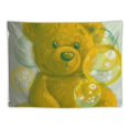 thumbnail image 5 of Autua Teddy Bear Bubbles Whimsical Tapestry Wall Hanging Unique Style Graphic Art for Living Room Bedroom Home Decor Dorm Apartment Farmhouse 40x30inch, 5 of 6
