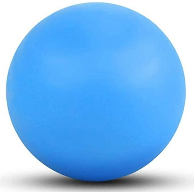 Nvzi Pelota de lacrosse para masajes para músculos adoloridos, hombros, cuello, espalda, pies, cuerpo, nudos musculares, yoga y liberación miofascial (azul)