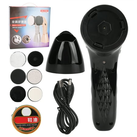 

Shoe Cleaner Kit Handheld Leather Shoes Polisher Shoe Brush For Shoes For Bags For Sofa Black