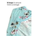 thumbnail image 5 of Claudel Robe de Nuit Adaptative pour Femmes, Aqua Floral, S/M, 5 of 5