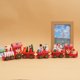 thumbnail image 1 of Adornos navideños de tren pequeño, regalos navideños para niños, adornos para ventanas y escritorios, pequeños regalos de madera, 1 of 5