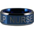 thumbnail image 2 of Blue Tungsten Licensed Practical Nurse New Logo Ring, 2 of 6