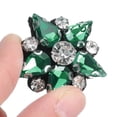 thumbnail image 4 of Uxcell Handmade Star Beaded Patches, 6Pcs Rhinestone Appliques Star Patches Appliques for Clothing DIY, Emerald Green, 4 of 6