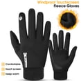 thumbnail image 2 of Guantes Guantes impermeables a prueba de viento para bicicleta, guantes térmicos para ciclismo con pantalla táctil, para invierno, para deportes al aire libre, esquí y bicicleta de carretera, 2 of 8
