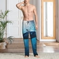 thumbnail image 2 of Honiee Ocean Dolphin Fish School for men - a sleek fusion of Straight Pajama Pants, versatile Lounge Pants, and cozy Sleepwear, all rolled into one-, 2 of 6