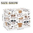 thumbnail image 3 of BZSMCE Storage Bin Cube Organizer Basket with Flip-Top Lid Puppy Paw and Bone Printed, 3 of 7