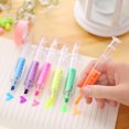 thumbnail image 3 of 6 Pcs/set Mignons Forme de Seringue Marqueur Surligneur Stylos de Prise de Notes Outil de Papeterie, 3 of 6