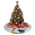 thumbnail image 4 of Falda para árbol de Navidad Coraline, suave y divertida, collar para árbol de Navidad, decoración navideña de estilo rústico, 36", 4 of 4