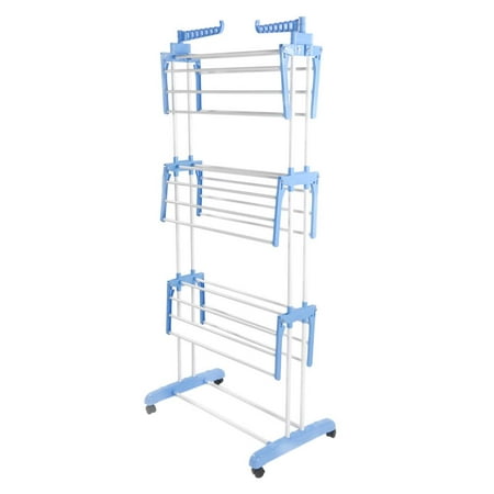 Zimtown 3 Tier Clothes Aire Indoor Outdoor Laundry Dryer Rack Foldable Dry Rail (Best Outdoor Clothes Dryer)