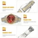 thumbnail image 5 of KAKOWELY Reloj de pulsera con diseño de incrustaciones de diamantes para hombre, adorno decorativo para reloj de pulsera., 5 of 5