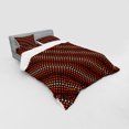 thumbnail image 2 of Ambesonne Retro Bedding Set 4 Pcs, Nostalgic Polka Dots Funk, Queen, Dark Brown Vermilion, 2 of 2