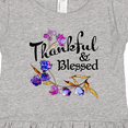 thumbnail image 4 of Inktastic Thankful and Blessed Inspirational Saying with Flowers Girls Toddler Dress, 4 of 5