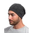 thumbnail image 1 of Candid Charcoal Slouchy Cotton Beanie Men Women All Season, 1 of 2