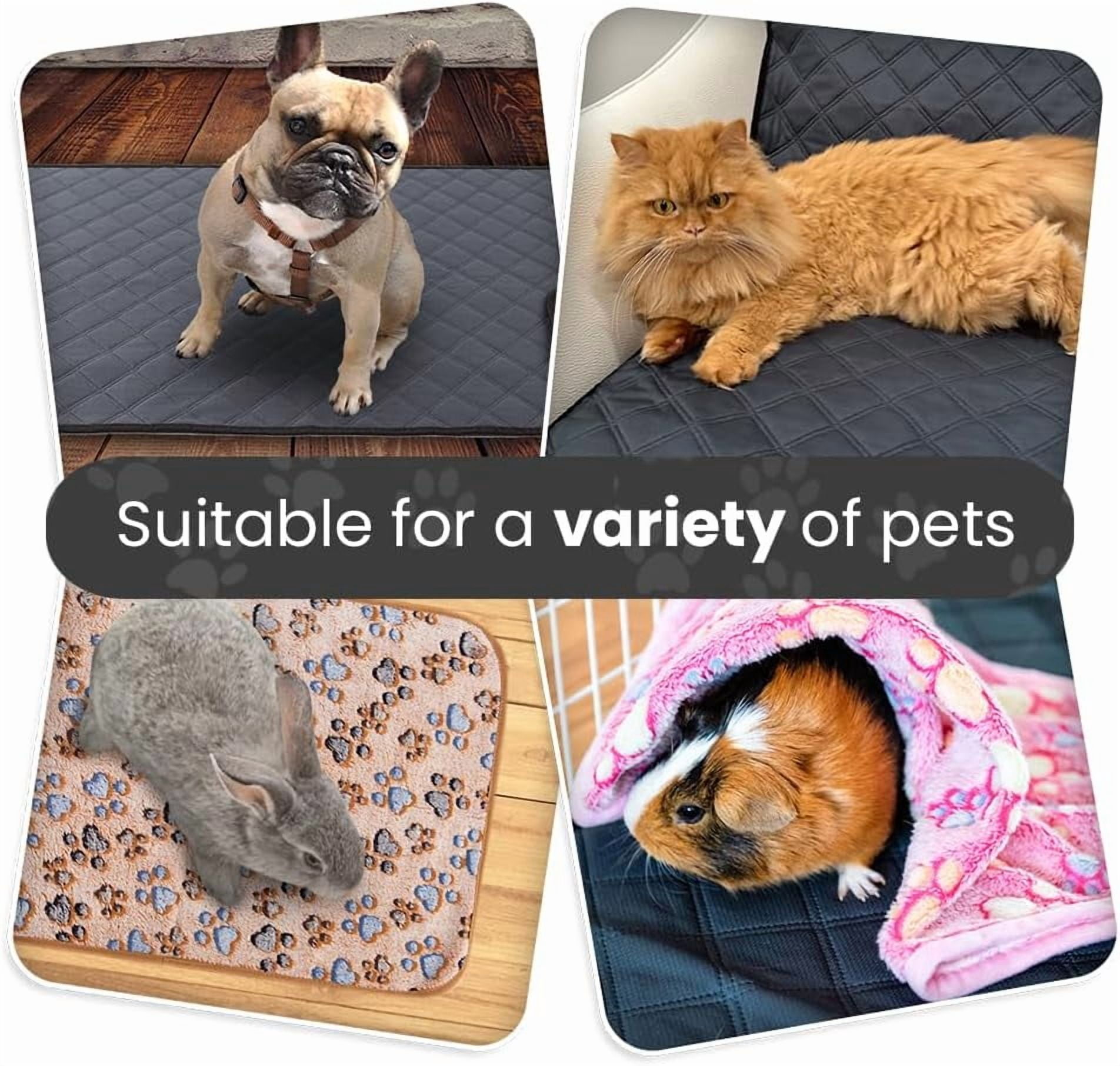 5pcs Blankets Super Soft Fluffy, Premium Fleece Pet Blanket Throw, Bunny Cage Mats for Dog Cat Rabbit Guinea Pig