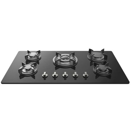 Empava 34" Tempered Glass 5 Burner Stove Top Gas Cooktop ...