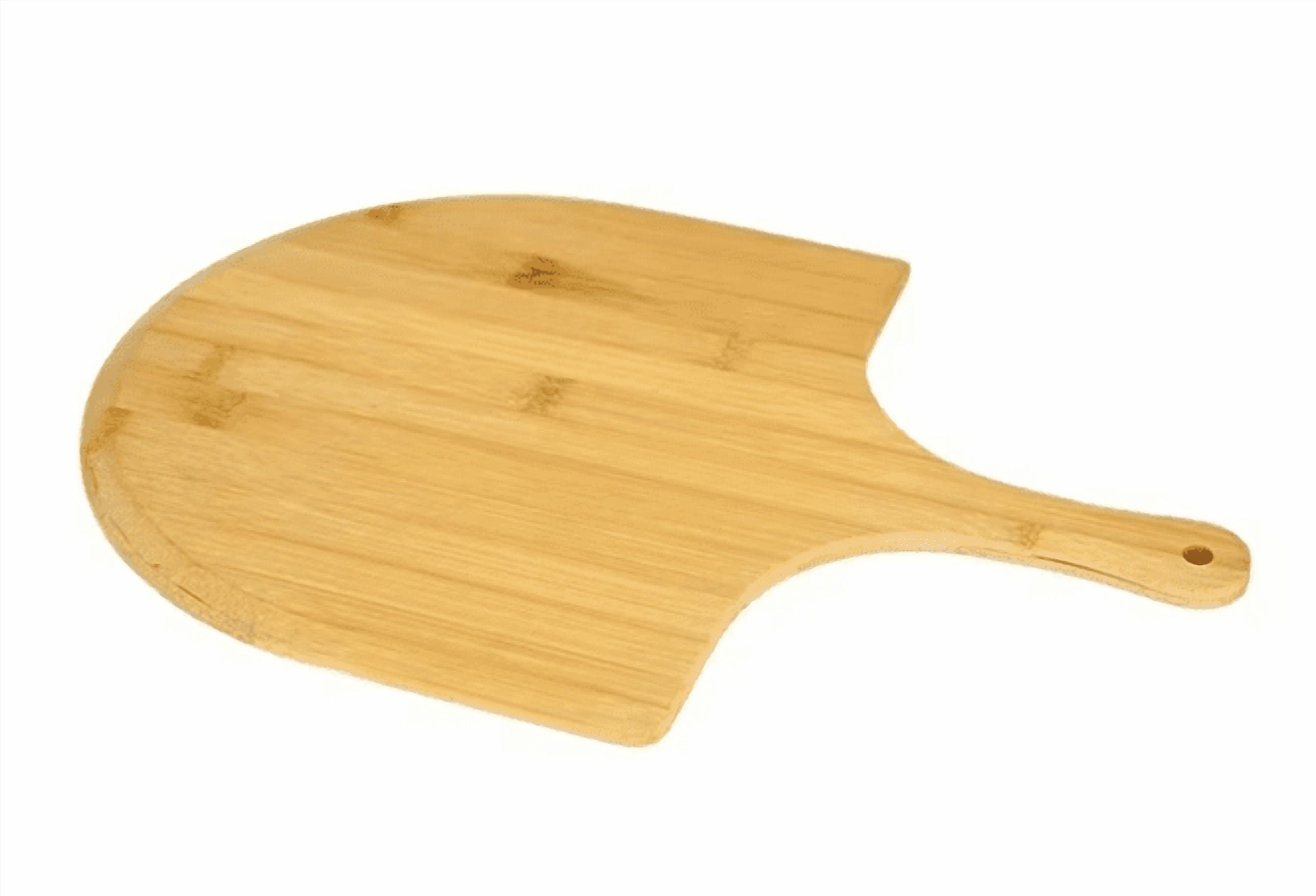 XKHBDL Pizza Peel, Bamboo Pizza Paddle Spatula - Wooden Serving Board, Oven Accessory for Baking Homemade, Wood Cutting Board for Cheese Bread Fruit Vegetables