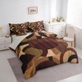 thumbnail image 3 of Feelyou Art Cycle Bedding Comforter Set 7pcs, Retro Abstract Stripes Queen Bedding Sets, 3 of 8