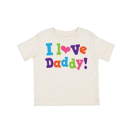 

Inktastic I Love Daddy Girls Gift Toddler Toddler Girl T-Shirt