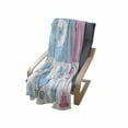 thumbnail image 4 of Gender Reveal Soft Flannel Fleece Throw Blanket, s Girl Boy Kids Newborn Composition with Baby Shower, Cozy Plush for Indoor and Outdoor Use, 70" x 90", Pale Pink and Blue, by Ambesonne, 4 of 6