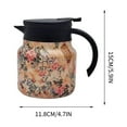 thumbnail image 5 of Honeeladyy 800ML Vintage Floral Pattern Tea Thermoses, Thermal Coffee Carafe Tea Pot, Coffee Pot and Tea Separation Thermal Insulation Pot, Stainless Steel Thermal Carafe with Lid for Hot Drinks, 5 of 6