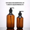 thumbnail image 7 of Plastic Empty Squeeze Liquid Dispensing Bottle with Black Pump, Sample Containers for Body Lotion Shower Gel Lotion Jars - 10.1oz And 16.9oz, 7 of 7
