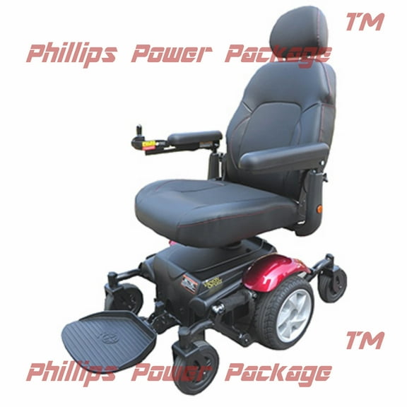 Merits Health Products - Vision Sport - Midwheel Drive - 19"W x 18"D - Red