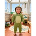 thumbnail image 5 of RUINIXCW Nebworn Baby Halloween Dinosaur Costume Infant Baby Girl Boy Halloween Outfit Fall Winter Jumpsuit Waffled Jumpsuit Long Sleeve Hood Romper, 5 of 10