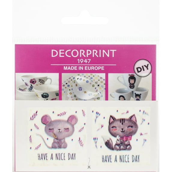 Decorprint Peelable Decals 2"X4"-Nice Day 2