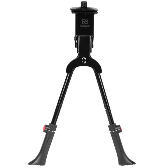 FORTOP Heavy-Duty Double Leg Bicycle Kickstand, Center Mount Height Adjustable Bike Stand for 24-29 Inch Mountain, Road, and E-Bikes