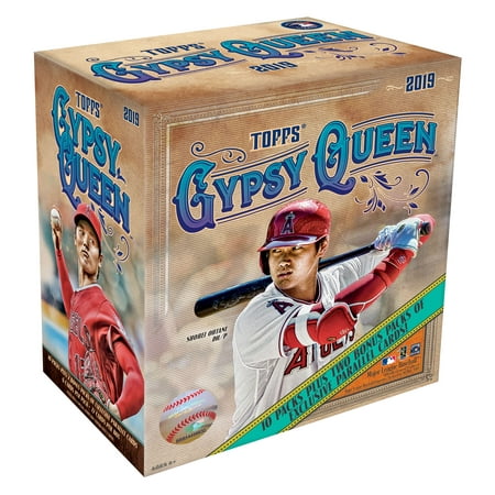 - 2019 Topps Gypsy Queen MLB Baseball Monster Box- 10 packs | 2 Bonus Packs | Featuring Green Parallels, Autographs and top MLB Prospects Cards