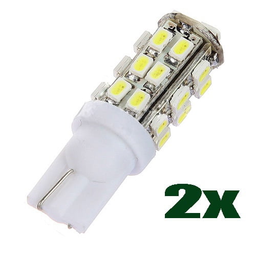 2X White 28 SMD LED T10 W5W 501 194 168 Car Wedge Interior Side Light Bulb Lamp