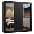 thumbnail image 2 of Ropero Closet Madesa Lyon Plus 3 Puertas Con Espejos Negro, 2 of 5