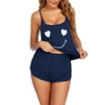 thumbnail image 3 of Ekouaer Womens Cami Pajama Sets Soft Shorts Lingerie Set Camisole 2 Piece Cami Shorts Pj Nightwear, 3 of 6