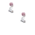 thumbnail image 2 of Delight Jewelry Heart with ''Water Polo'' and AB Crystal Pink Crystal Clip on Earrings, 2 of 5