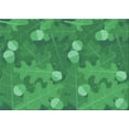 thumbnail image 1 of Ahgly Company Indoor Rectangle Patterned Neon Green Area Rugs, 6' x 9', 1 of 6
