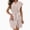 Brown, variant on Women's Solid White Piping V Neck Sleeveless Midi Bath Robe, Water Absorbent Quick Dry Loose Loungewear Sleep Gown with Pockets Belt Pink Free Size