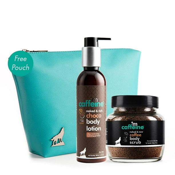 mCaffeine CoffeeChoco Cocktail Kit with Body Scrub and Lotion