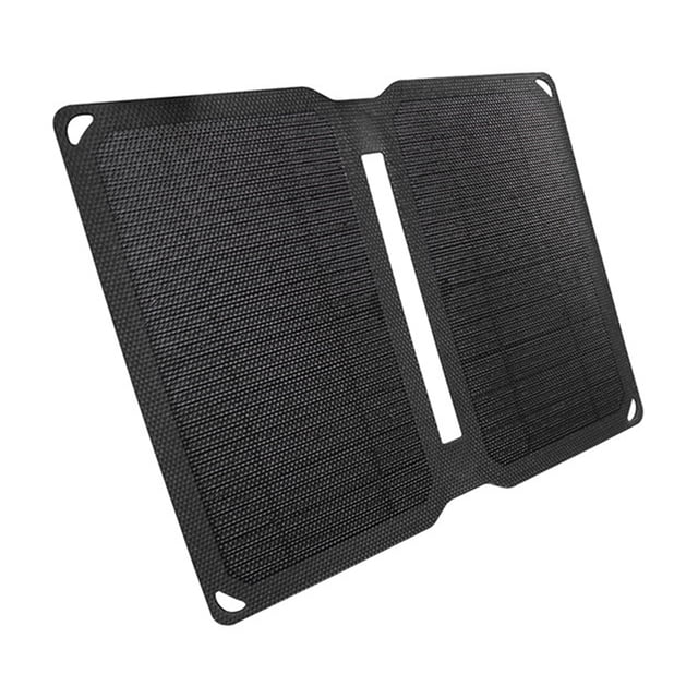 Cargador de panel solar portátil Apuakthei, impermeable, plegable, para exteriores, senderismo, acampada y mochileros