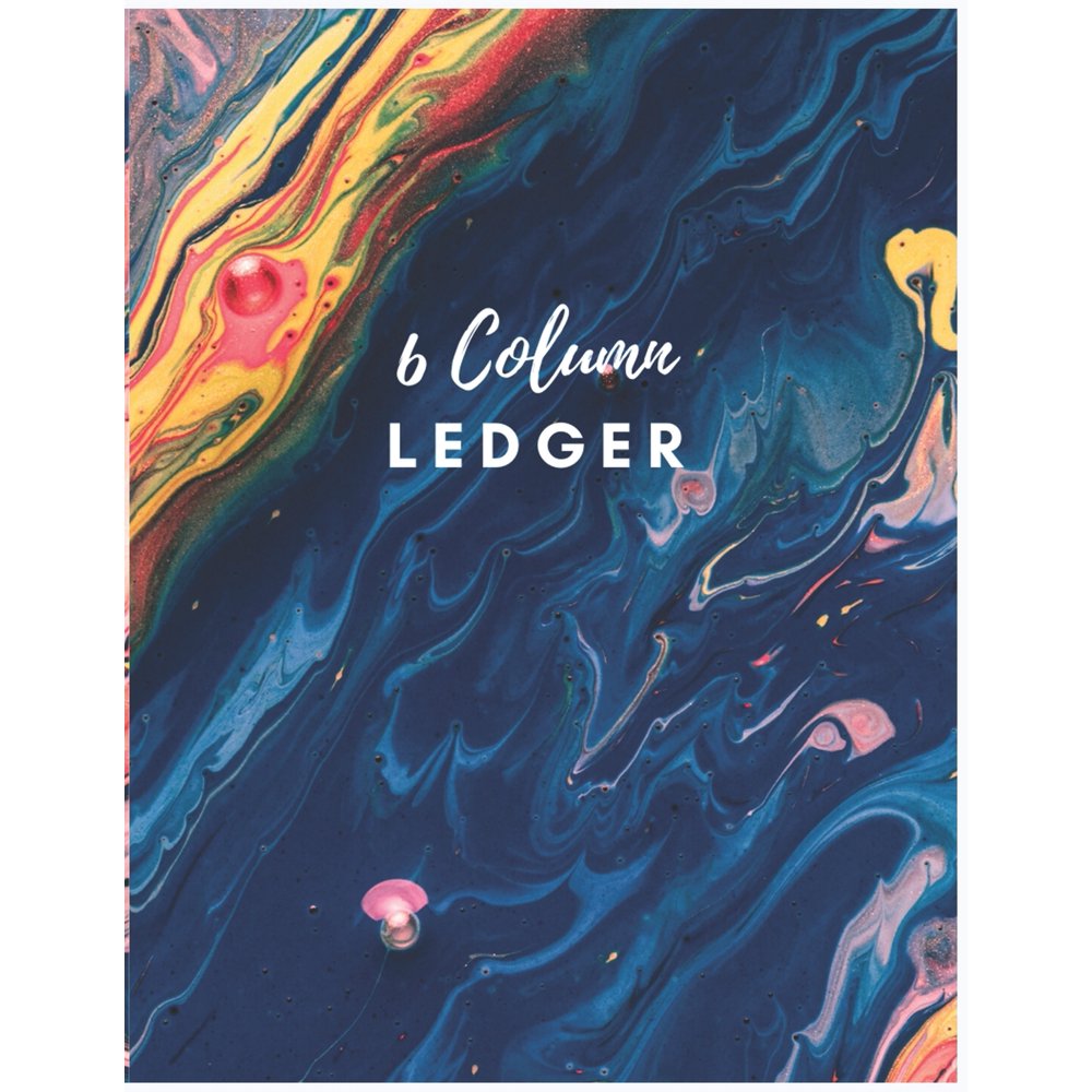 General Expense Accounting Ledger Notebook 6 Column Ledger Cute