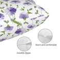 thumbnail image 3 of Sikiie Purple Chicory Pillow Covers, Throw Pillow Case Cushion Covers,Cushion for Bedroom,Couch,Home-14"x20", 3 of 6